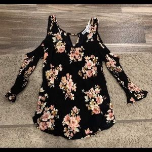 Cold shoulder dress top